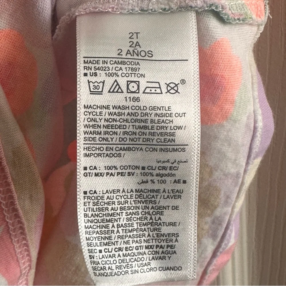 Old Navy Floral Cotton Toddler Girl Dress Size 2T